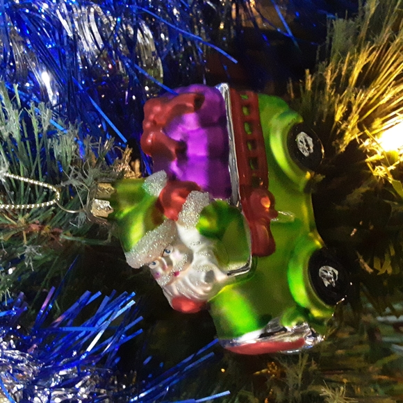 Vintage Handblown Glass Santa Ornament - Picture 1 of 3